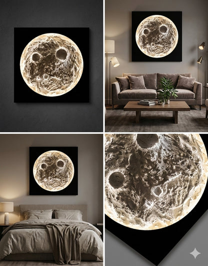 3D MOON WALL ART